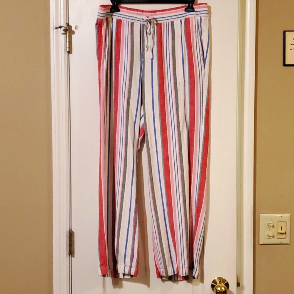 Old Navy Striped Linen pants